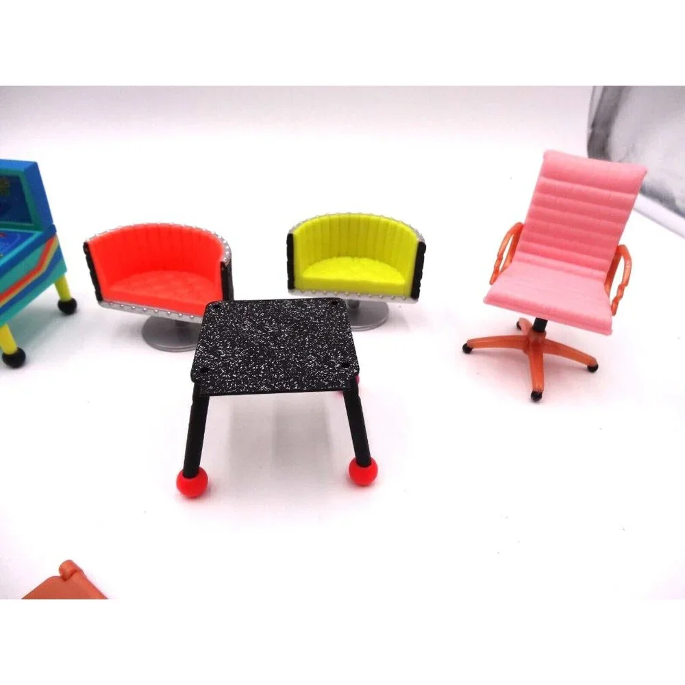 LOL Surprise OMG Doll House Furniture Game Room Bar Arcade Game Chair‎ and More